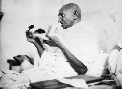 Gandhi bald picture