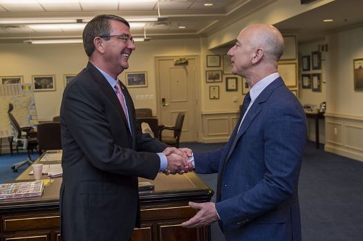 Bezos, influential bald man
