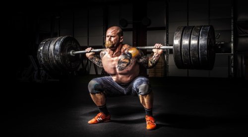 bald guy, dealing with hair loss via weight training